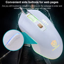 SHIPADOO GM3 3600 DPI Four-speed Adjustable Four-button Cool Colorful Respiration Light Gaming Wired Mouse(White)