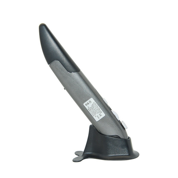 PR-03 2.4G USB Receiver Adjustable 1600 DPI Wireless Optical Pen Mouse for Computer PC Laptop Drawing Teaching(Grey)