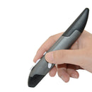 PR-03 2.4G USB Receiver Adjustable 1600 DPI Wireless Optical Pen Mouse for Computer PC Laptop Drawing Teaching(Grey)