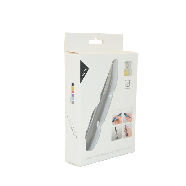 PR-03 2.4G USB Receiver Adjustable 1600 DPI Wireless Optical Pen Mouse for Computer PC Laptop Drawing Teaching(Grey)