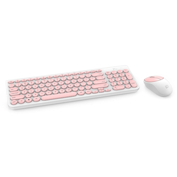 FOETOR iK6630 Wireless Keyboard and Mouse Set (Pink)