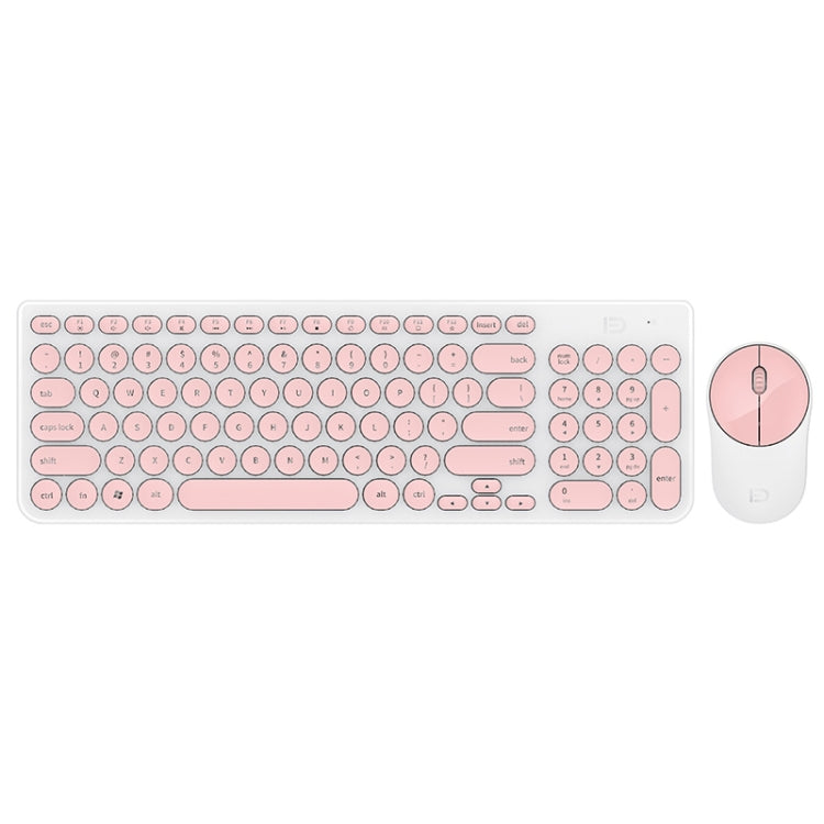 FOETOR iK6630 Wireless Keyboard and Mouse Set (Pink)