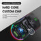 HXSJ T66 7 Keys Colorful Lighting Programmable Gaming Wireless Mouse (Black)