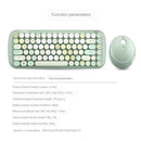Mofii CADNY Pink Girl Heart Mini Mixed Color Wireless Keyboard Mouse Set (Milk Tea)