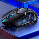 YINDIAO G5 3200DPI 4-modes Adjustable 6-keys RGB Light Wired Gaming Mouse (Black)