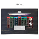 YINDIAO Large Rubber Mouse Pad Anti-skid Gaming Office Desk Pad Keyboard Mat, Size: 800x300mm (Hot Key)