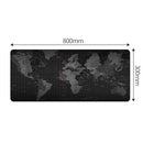 YINDIAO Large Rubber Mouse Pad Anti-skid Gaming Office Desk Pad Keyboard Mat, Size: 800x300mm (World Map)