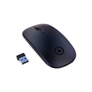 YINDIAO A2 2.4GHz 1600DPI 3-modes Adjustable Wireless Silent Mouse, Battery Powered(Black)
