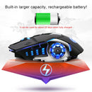 YINDIAO A4 2.4GHz 1600DPI 3-modes Adjustable Rechargeable Wireless Silent Gaming Mouse (Black Silver)