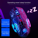 YINDIAO A4 2.4GHz 1600DPI 3-modes Adjustable Rechargeable Wireless Silent Gaming Mouse (Grey Silver)