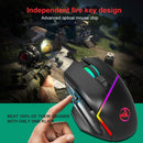 HXSJ V100 + A876 Mobile Game One Hand Wired Keyboard + Mouse Set