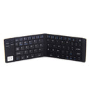 GK228 Ultra-thin Foldable Bluetooth V3.0 Keyboard, Built-in Holder, Support Android / iOS / Windows System (Black)