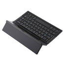 GK608 Ultra-thin Foldable Bluetooth V3.0 Keyboard, Built-in Holder, Support Android / iOS / Windows System (Black)