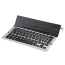 GK608 Ultra-thin Foldable Bluetooth V3.0 Keyboard, Built-in Holder, Support Android / iOS / Windows System (Grey)