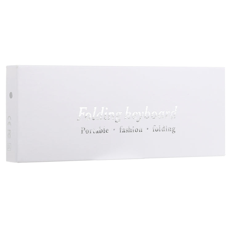 GK608 Ultra-thin Foldable Bluetooth V3.0 Keyboard, Built-in Holder, Support Android / iOS / Windows System (Grey)