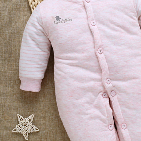 Newborn Kids Boys Girls Winter Thicken Jumpsuit Elephant Baby Romper Coat