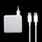87W USB-C / Type-C Power Adapter with 2m USB Type-C Male to USB Type-C Male Charging Cable, For iPhone, Galaxy, Huawei, Xiaomi, LG, HTC and Other Smart Phones, Rechargeable Devices