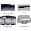DJ06 Oxford Cloth Waterproof Wear-resistant Portable Expandable Laptop Bag for 13.3 inch Laptops, with Detachable Shoulder Strap(Grey)