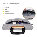 DJ08 Oxford Cloth Waterproof Wear-resistant Laptop Bag for 13.3 inch Laptops, with Concealed Handle & Luggage Tie Rod & Adjustable Shoulder Strap (Black)