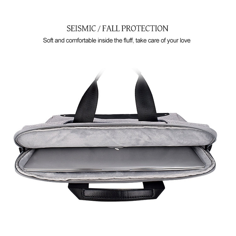 DJ08 Oxford Cloth Waterproof Wear-resistant Laptop Bag for 13.3 inch Laptops, with Concealed Handle & Luggage Tie Rod & Adjustable Shoulder Strap (Pink)