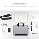 DJ08 Oxford Cloth Waterproof Wear-resistant Laptop Bag for 13.3 inch Laptops, with Concealed Handle & Luggage Tie Rod & Adjustable Shoulder Strap (Pink)