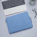 11.6 inch Universal Fashion Soft Laptop Denim Bags Portable Zipper Notebook Laptop Case Pouch for MacBook Air, Lenovo and other Laptops, Size: 32.2x21.8x2cm (Blue)