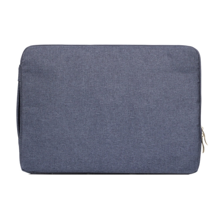 13.3 inch Universal Fashion Soft Laptop Denim Bags Portable Zipper Notebook Laptop Case Pouch for MacBook Air / Pro, Lenovo and other Laptops, Size: 35.5x26.5x2cm (Dark Blue)