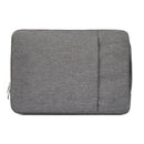 13.3 inch Universal Fashion Soft Laptop Denim Bags Portable Zipper Notebook Laptop Case Pouch for MacBook Air / Pro, Lenovo and other Laptops, Size: 35.5x26.5x2cm(Grey)