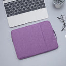 13.3 inch Universal Fashion Soft Laptop Denim Bags Portable Zipper Notebook Laptop Case Pouch for MacBook Air / Pro, Lenovo and other Laptops, Size: 35.5x26.5x2cm (Purple)