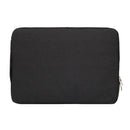 15.4 inch Universal Fashion Soft Laptop Denim Bags Portable Zipper Notebook Laptop Case Pouch for MacBook Air / Pro, Lenovo and other Laptops, Size: 39.2x28.5x2cm(Black)