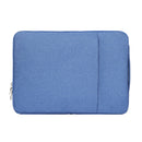 15.4 inch Universal Fashion Soft Laptop Denim Bags Portable Zipper Notebook Laptop Case Pouch for MacBook Air / Pro, Lenovo and other Laptops, Size: 39.2x28.5x2cm(Blue)