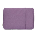 15.4 inch Universal Fashion Soft Laptop Denim Bags Portable Zipper Notebook Laptop Case Pouch for MacBook Air / Pro, Lenovo and other Laptops, Size: 39.2x28.5x2cm (Purple)