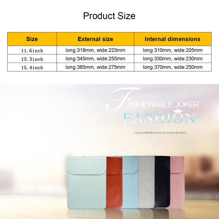 13.3 inch PU + Nylon Laptop Bag Case Sleeve Notebook Carry Bag, For MacBook, Samsung, Xiaomi, Lenovo, Sony, DELL, ASUS, HP(Cowhide Yellow)