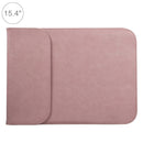 15.4 inch PU + Nylon Laptop Bag Case Sleeve Notebook Carry Bag, For MacBook, Samsung, Xiaomi, Lenovo, Sony, DELL, ASUS, HP (Pink)