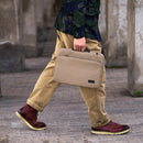 POFOKO Functional Wind Series E550 13.3 inch Portable Waterproof Wear-resistant Polyester Laptop Handbag(Khaki)
