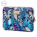 Lisen 11.6 inch Sleeve Case Colorful Leaves Zipper Briefcase Carrying Bag (Blue)