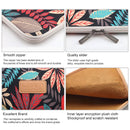 Lisen 11.6 inch Sleeve Case Colorful Leaves Zipper Briefcase Carrying Bag (Black)