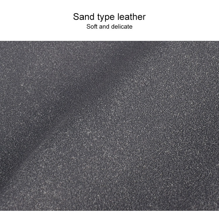 ST06S Waterproof PU Leather Zipper Hidden Portable Strap One-shoulder Handbag for 13.3 inch Laptops, with Magic Stick & Suitcase Belt (Light Grey)