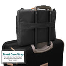 Nylon Waterproof Laptop Handbag Bag for 13-14 inch Laptops with Trunk Trolley Strap (Black)