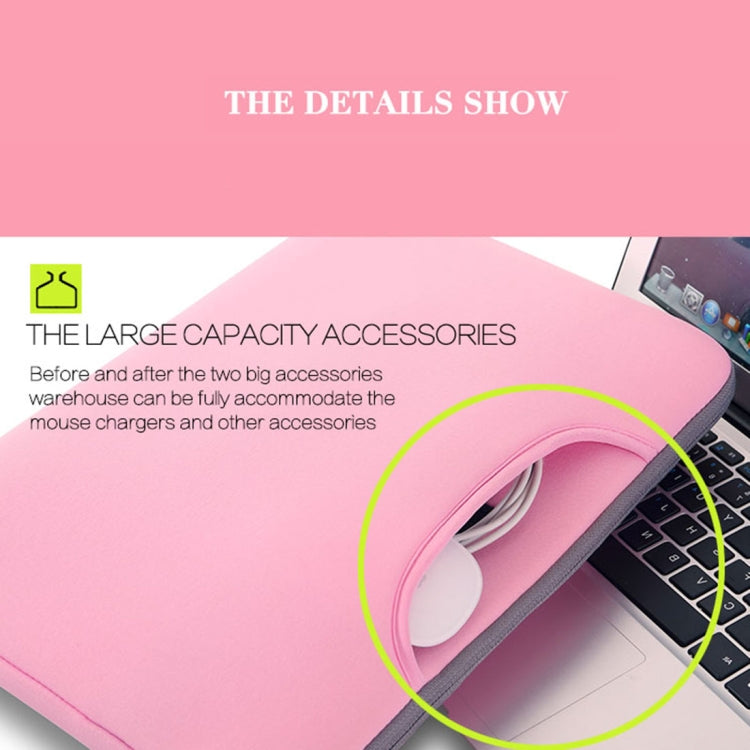 15.6 inch Portable Air Permeable Handheld Sleeve Bag for Laptops, Size: 41.5x30.0x3.5cm(Magenta)