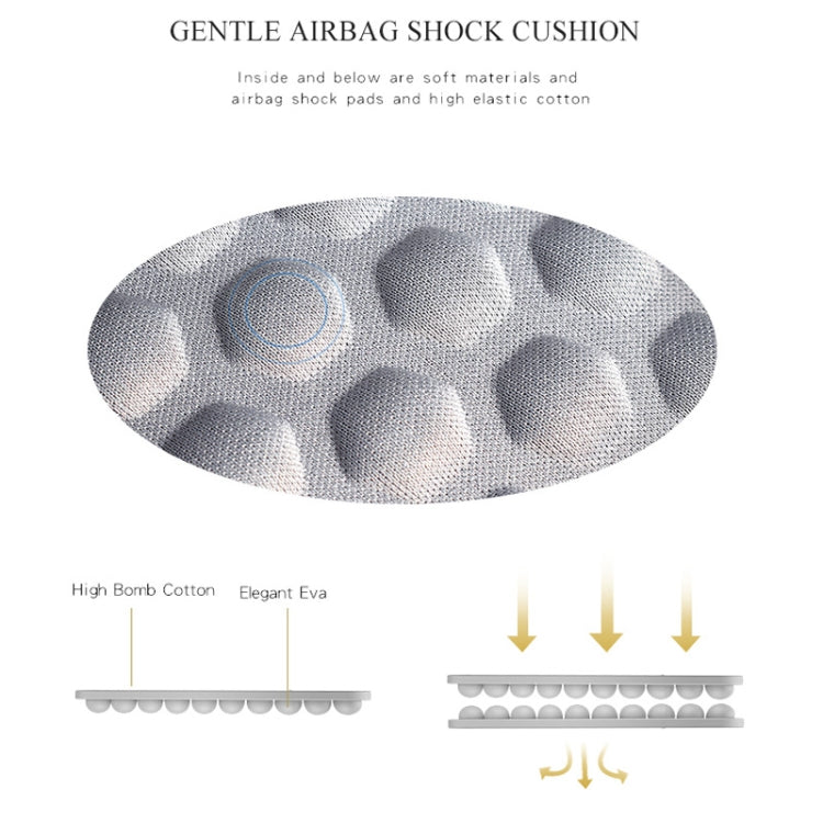 ND04 Oxford Cloth Waterproof Laptop Handbag for 13.3 inch Laptops, with Trunk Trolley Strap(Grey)