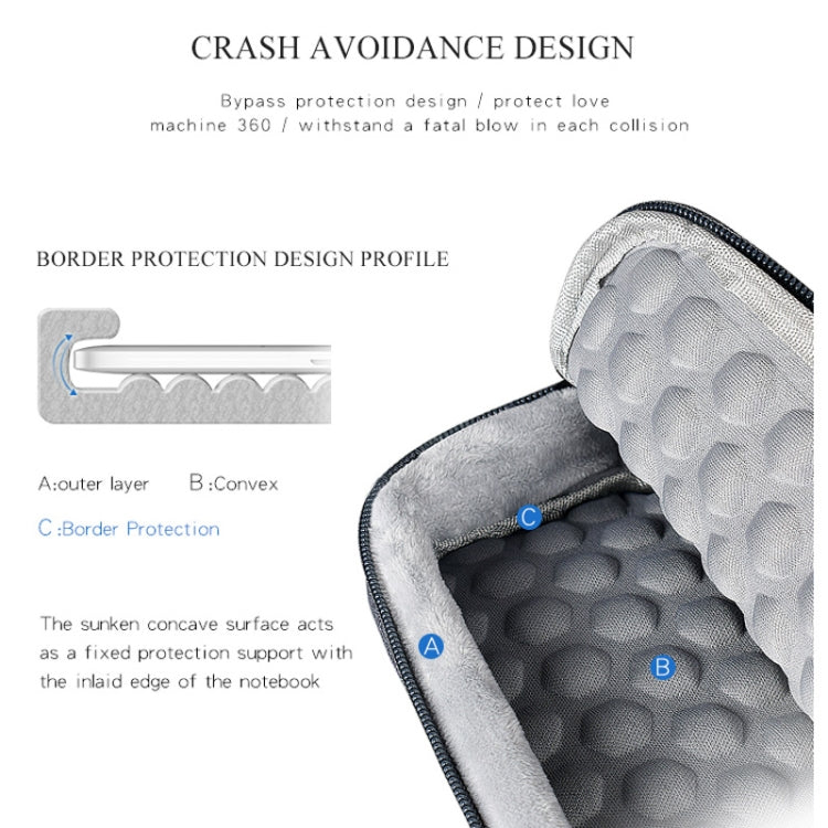 Oxford Cloth Waterproof Laptop Handbag for 15.6 inch Laptops, with Trunk Trolley Strap(Dark Gray)