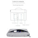 Oxford Cloth Waterproof Laptop Handbag for 15.6 inch Laptops, with Trunk Trolley Strap(Dark Gray)