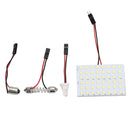1 set 48 SMD White LED Light Panel T10 Festoon Ba9s Dome 12V High Quality