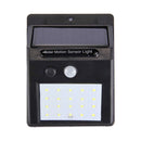 White Light Outdoor Solar Motion Sensor Light, 20 LED for Yard / Garden / Home / Driveway / Stairs / Outside Wall(Black)