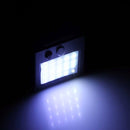 White Light Outdoor Solar Motion Sensor Light, 20 LED for Yard / Garden / Home / Driveway / Stairs / Outside Wall(Black)