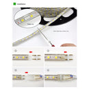 1m Casing LED Light Strip, 60 LED/m, 60 LEDs SMD 5050 IP65 Waterproof with Power Plug, AC 220V(White Light)