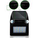 0.8W RGB Dual Head Solar Power Motion Sensor LED Light, 12 LEDs SMD 5050 Outdoor Wall Light with Solar Panel