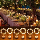 6 PCS Waterproof Warm White Light Copper Wire Starry String Light , 20 LEDs 2700-2900K Rope Fairy Light For Party / Holiday, Length: 2m, DC 6V