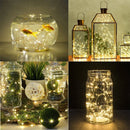 6 PCS Waterproof Warm White Light Copper Wire Starry String Light , 20 LEDs 2700-2900K Rope Fairy Light For Party / Holiday, Length: 2m, DC 6V